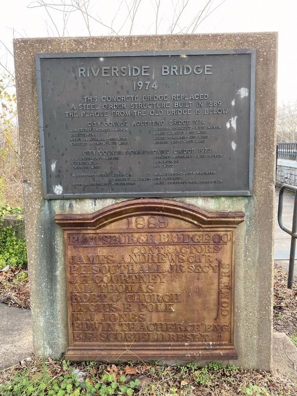 Riverside Bridge Marker image. Click for full size.