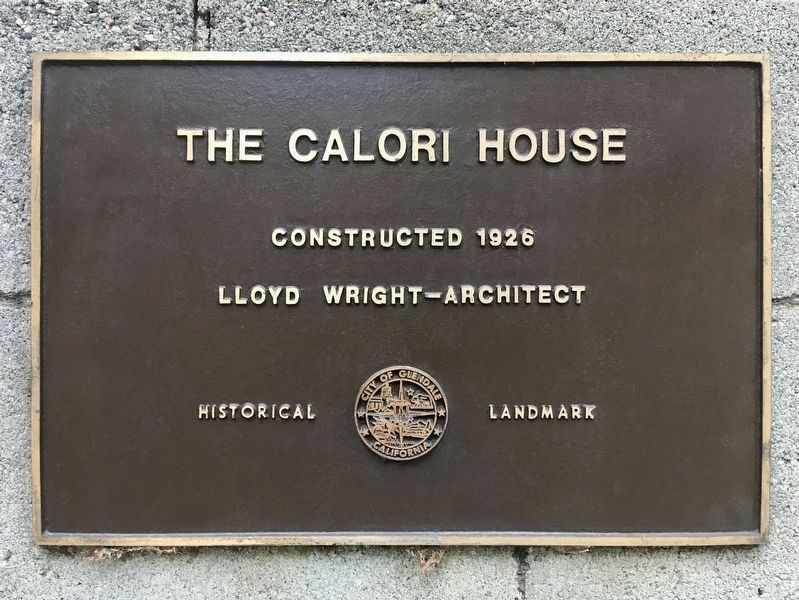 Calori House Marker. Click for full size. Calori House Marker image. Click for full size.
