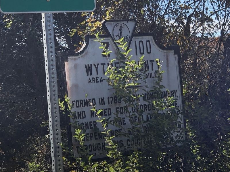 Wythe County Marker side image. Click for full size.