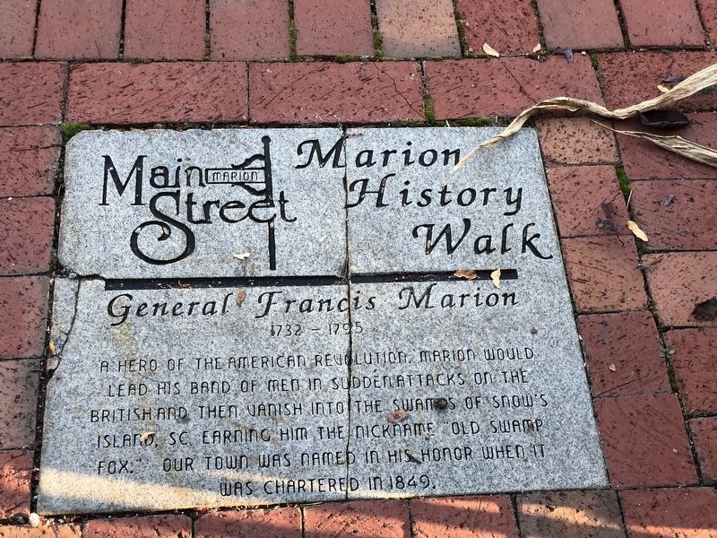 General Francis Marion Marker image. Click for full size.