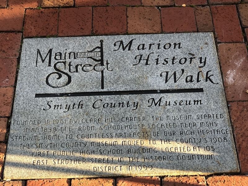 Smyth County Museum Marker image. Click for full size.