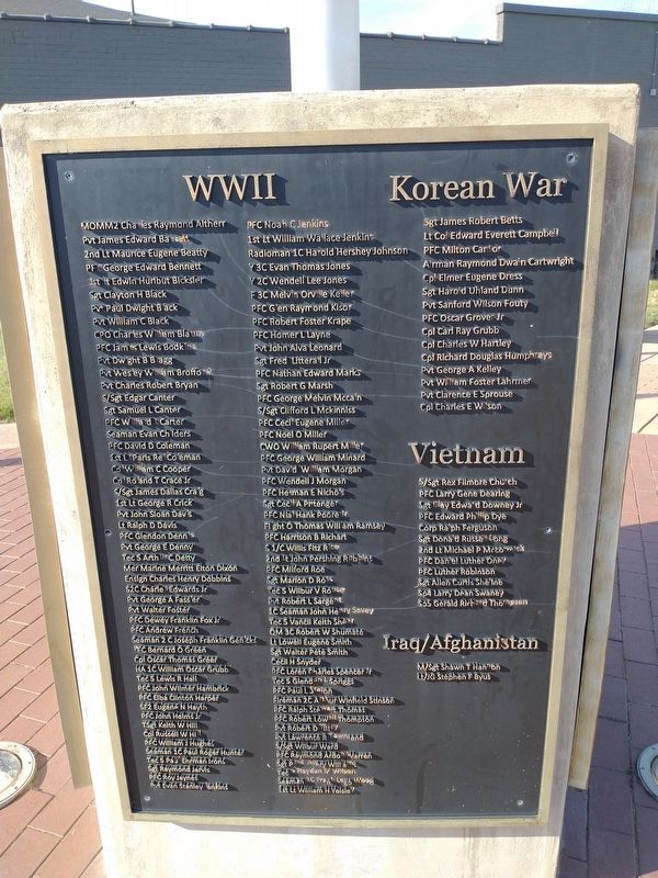 Jackson County Veterans Memorial image. Click for full size.