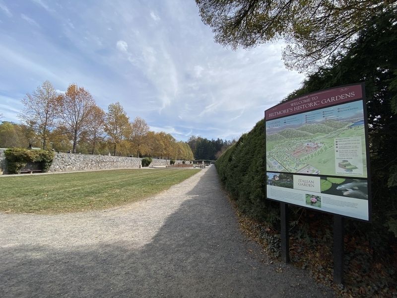 Welcome to Biltmore's Historic Gardens Marker image. Click for full size.