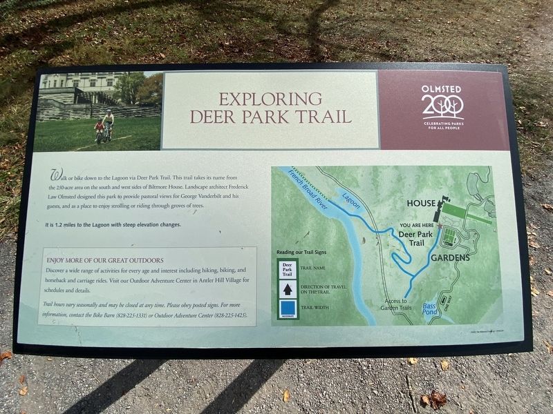Exploring Deer Park Trail Marker image. Click for full size.