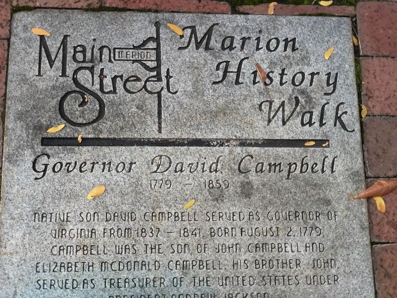 Governor David Campbell Marker image. Click for full size.