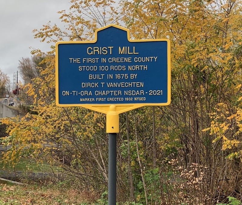 Grist Mill Marker image. Click for full size.