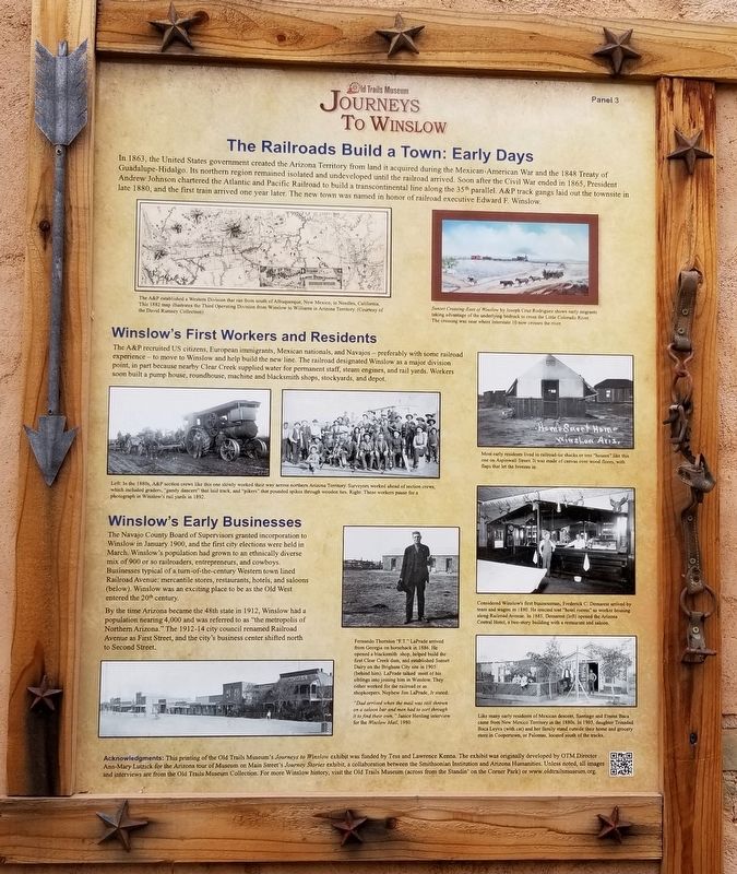 The Railroads Build a Town: Early Days Marker image. Click for full size.