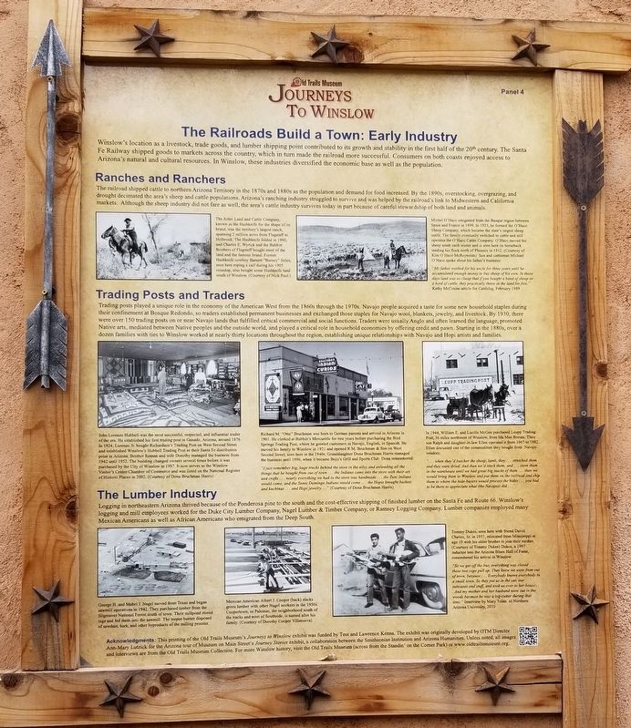The Railroads Build a Town: Early Industry Marker image. Click for full size.