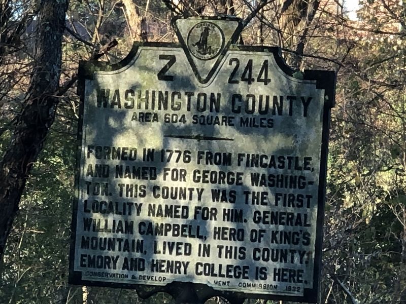 Washington County Marker side image. Click for full size.