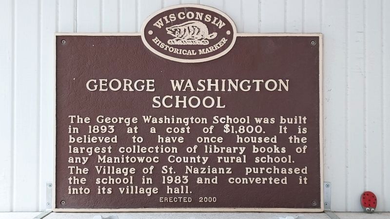 George Washington School Marker. Click for full size. George Washington School Marker image. Click for full size.