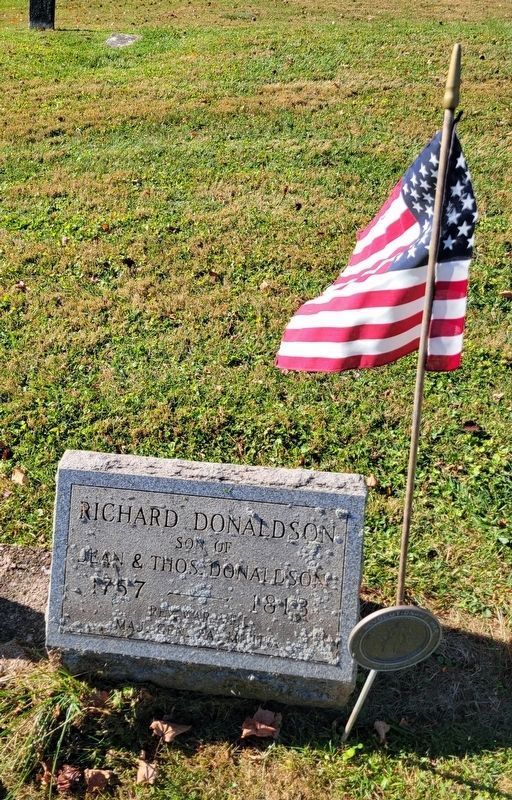 Grave of Revolutionary War Soldier<br>Richard Donaldson image. Click for full size.