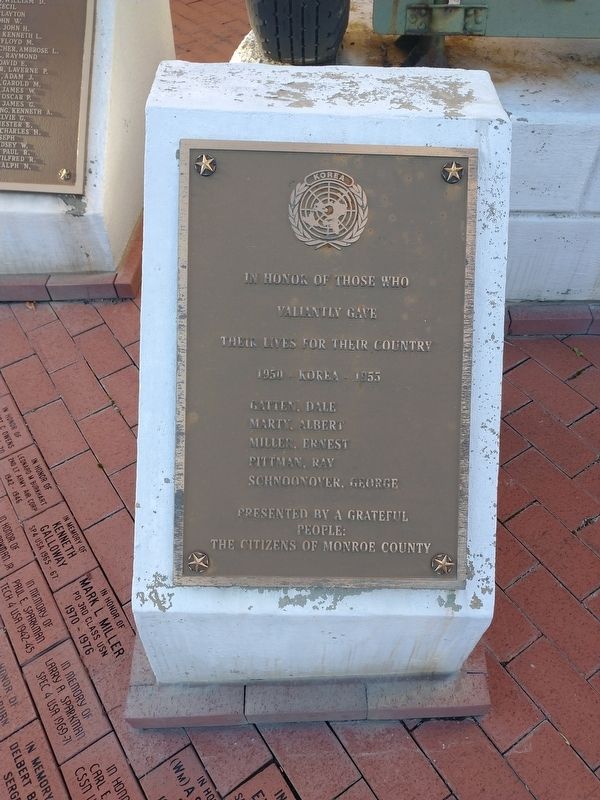 Monroe County Korea War Memorial image. Click for full size.