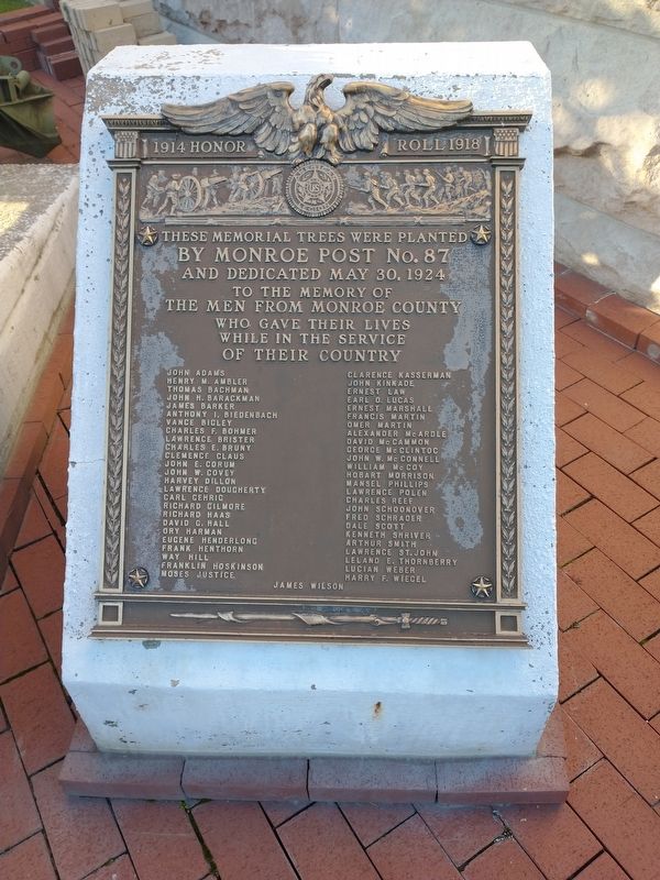 Monroe County WWI Memorial image. Click for full size.