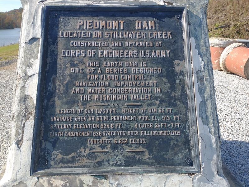 Piedmont Dam Marker image. Click for full size.