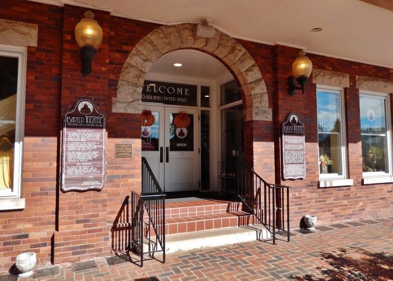 Barter Theatre Entrance and Markers. Click for full size. Barter Theatre Entrance and Markers image. Click for full size.