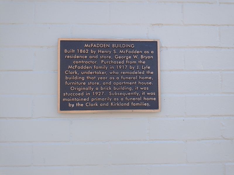 McFadden Building Marker image. Click for full size.
