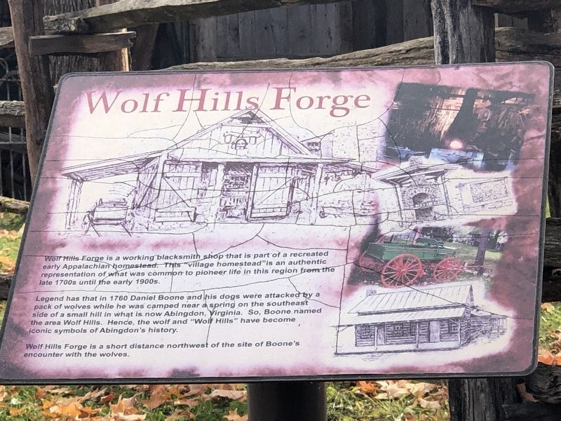 Wolf Hills Forge Marker image. Click for full size.