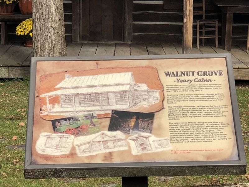 Walnut Grove Marker image. Click for full size.