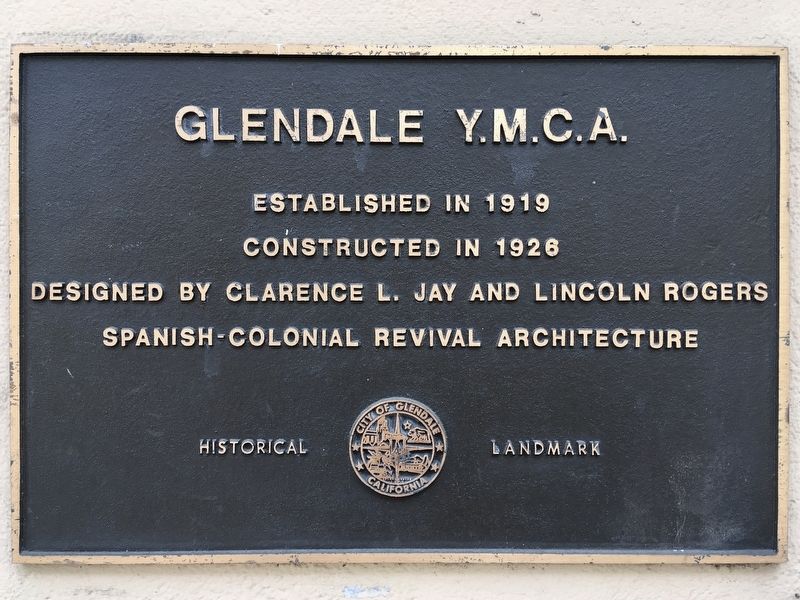 Glendale YMCA Marker image. Click for full size.