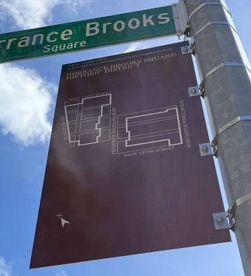 Dorrance Brooks Square Historic District Marker [Reverse] image. Click for full size.