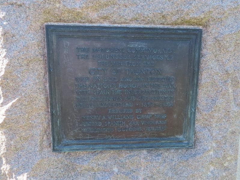 Taunton Spanish-American War Memorial image. Click for full size.