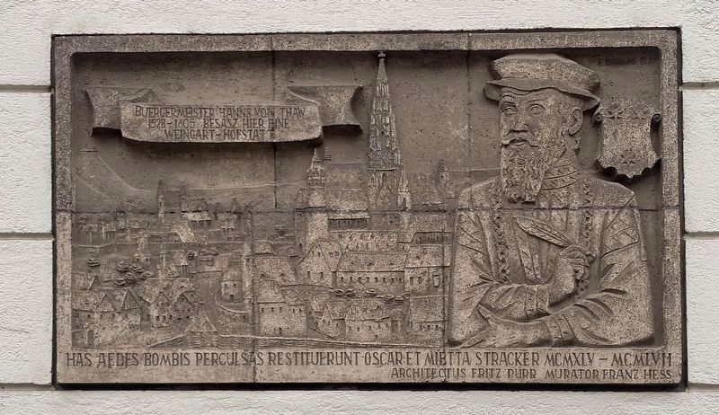 Mayor Hans von Thau Marker image. Click for full size.