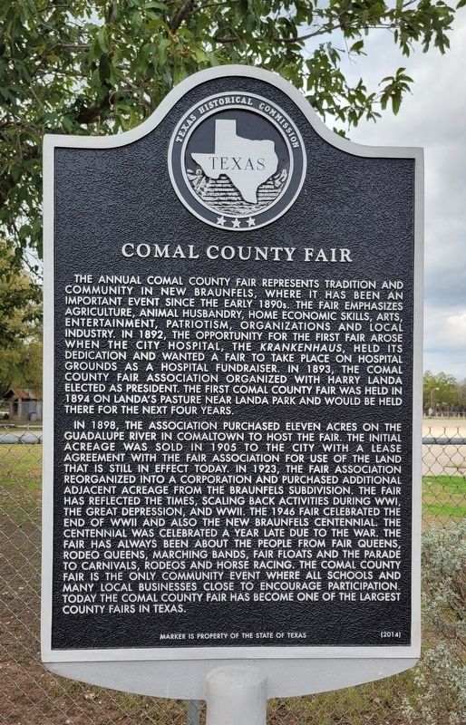 Comal County Fair Marker image. Click for full size.