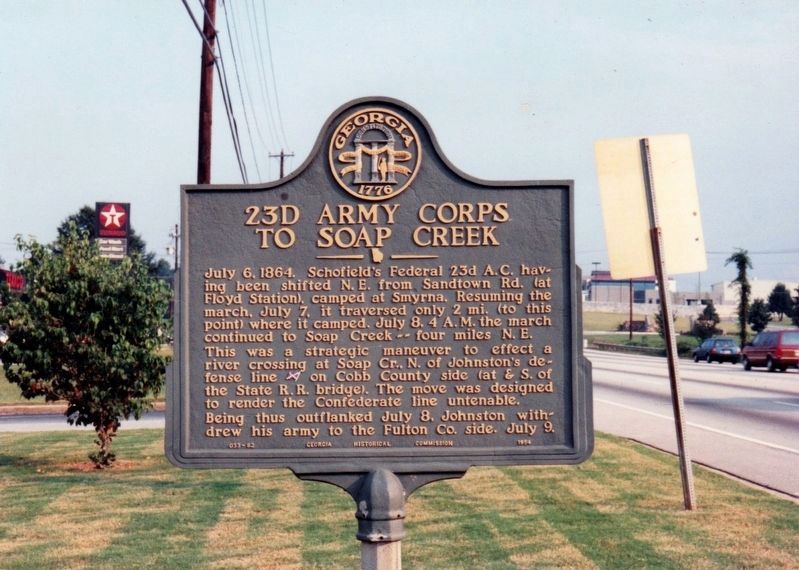 23D Army Corps to Soap Creek Marker image. Click for full size.