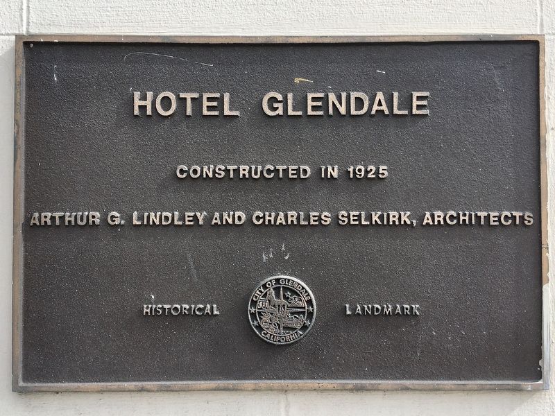 Hotel Glendale Marker image. Click for full size.