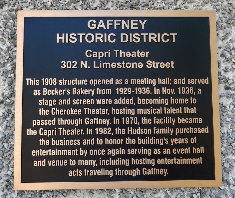 Capri Theater Marker image. Click for full size.