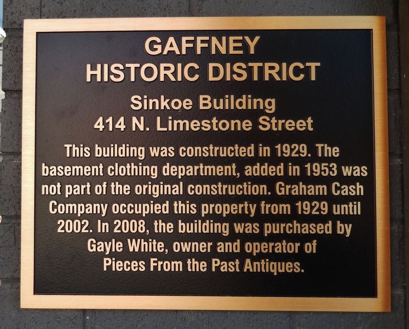 Sinkoe Building Marker. Click for full size. Sinkoe Building Marker image. Click for full size.
