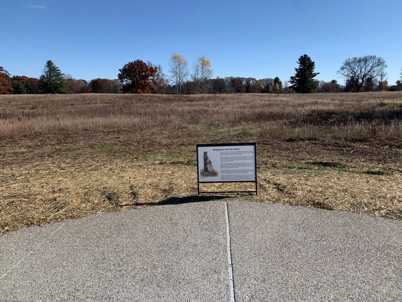 Burgoyne and His Army Marker image. Click for full size.