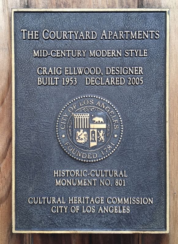 The Courtyard Apartments Marker image. Click for full size.