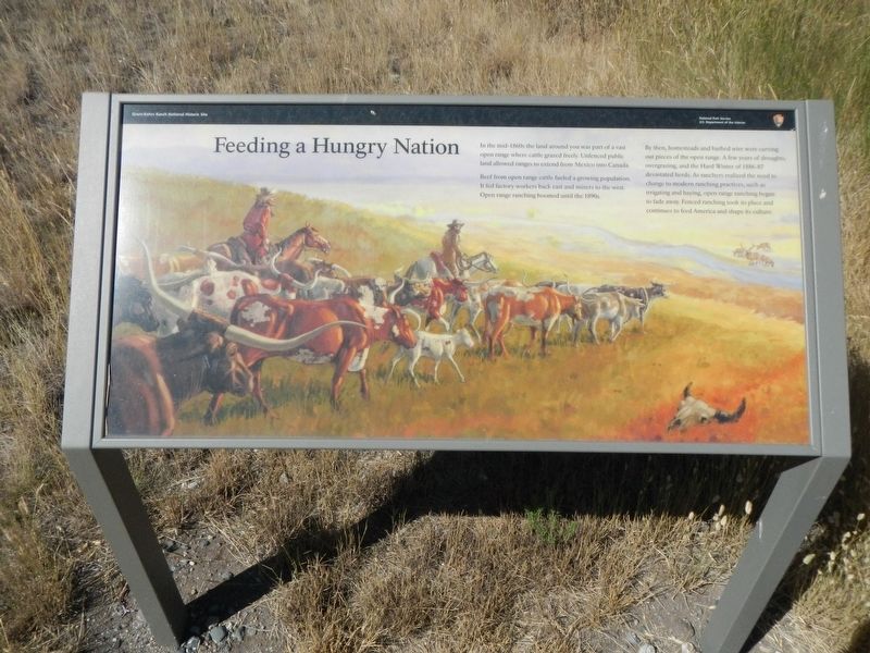 Feeding a Hungary Nation Marker image. Click for full size.