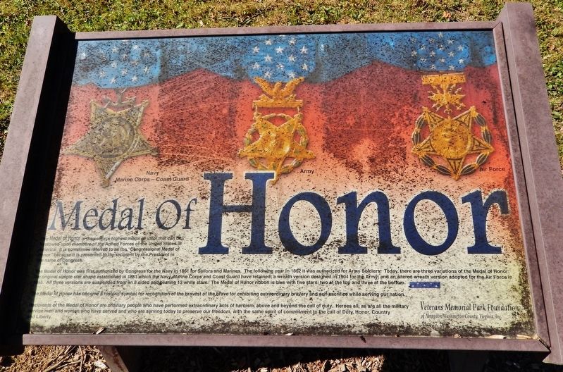 Medal of Honor Marker. Click for full size. Medal of Honor Marker image. Click for full size.