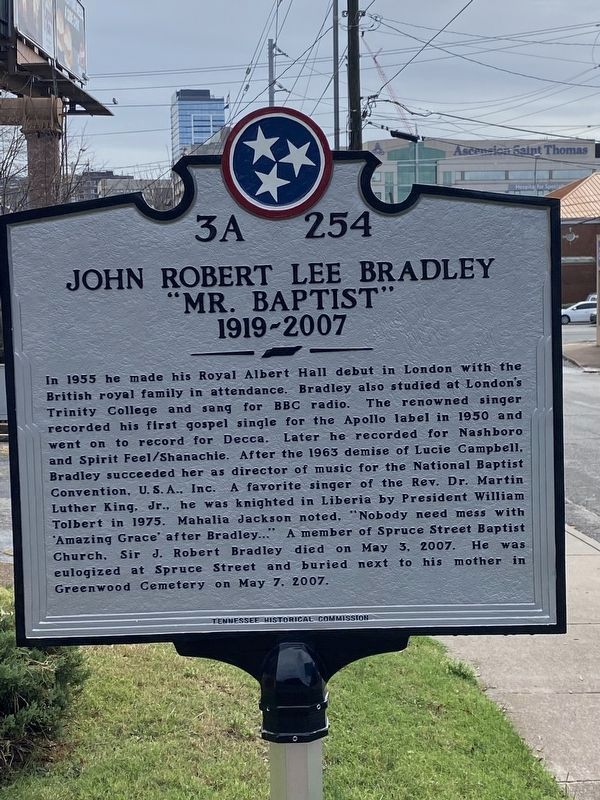 John Robert Lee Bradley Marker image. Click for full size.