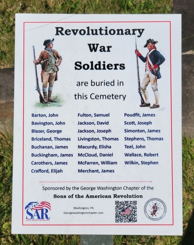 Revolutionary War Soldiers Marker image. Click for full size.