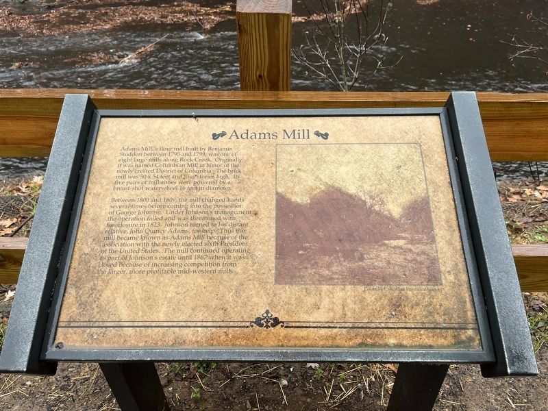 Adams Mill Marker image. Click for full size.