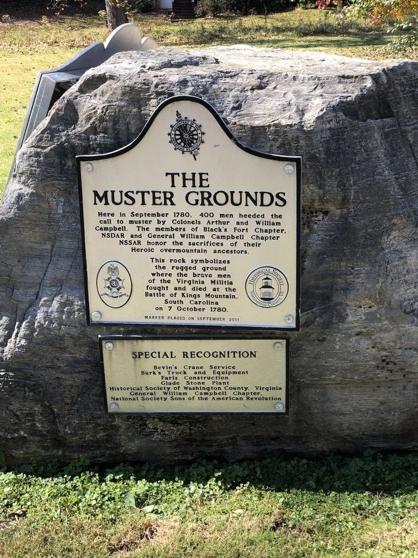 The Muster Grounds Marker image. Click for full size.
