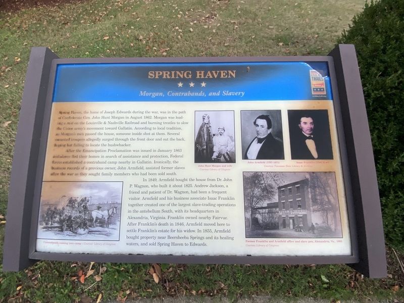 Spring Haven Marker. Click for full size. Spring Haven Marker image. Click for full size.