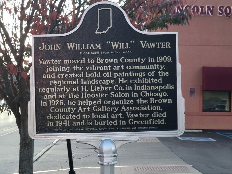 John William Will Vawter Marker, Side Two image. Click for full size.