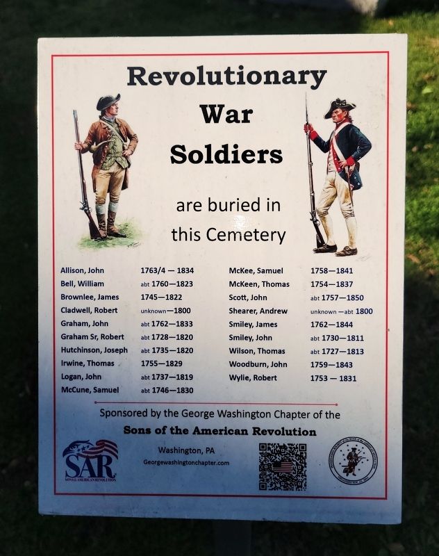 Revolutionary War Soldiers Marker image. Click for full size.