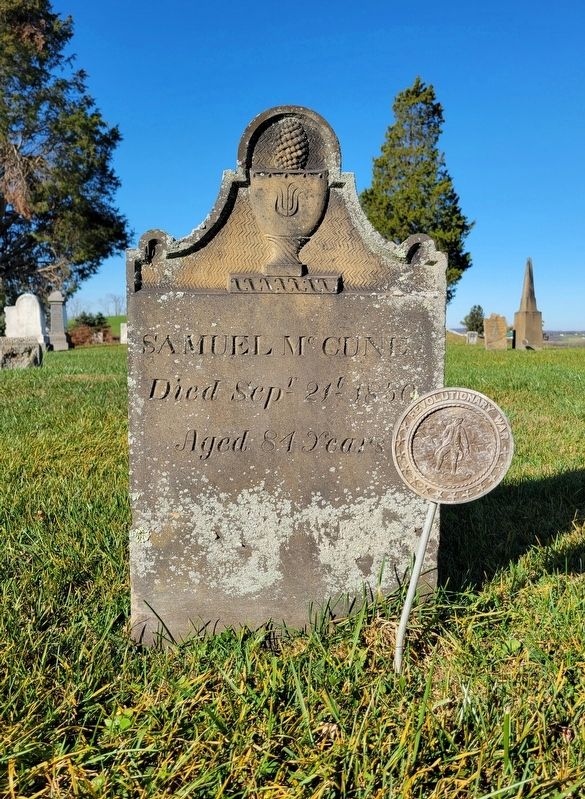 Grave of Revolutionary War Soldier<br>Samuel McCune image. Click for full size.