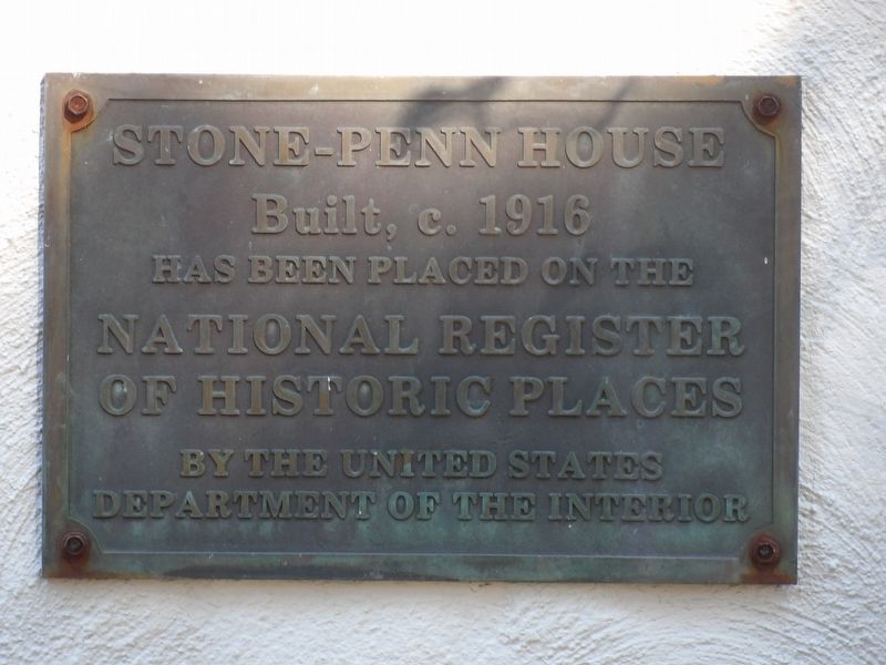 Stone-Penn House Marker image. Click for full size.