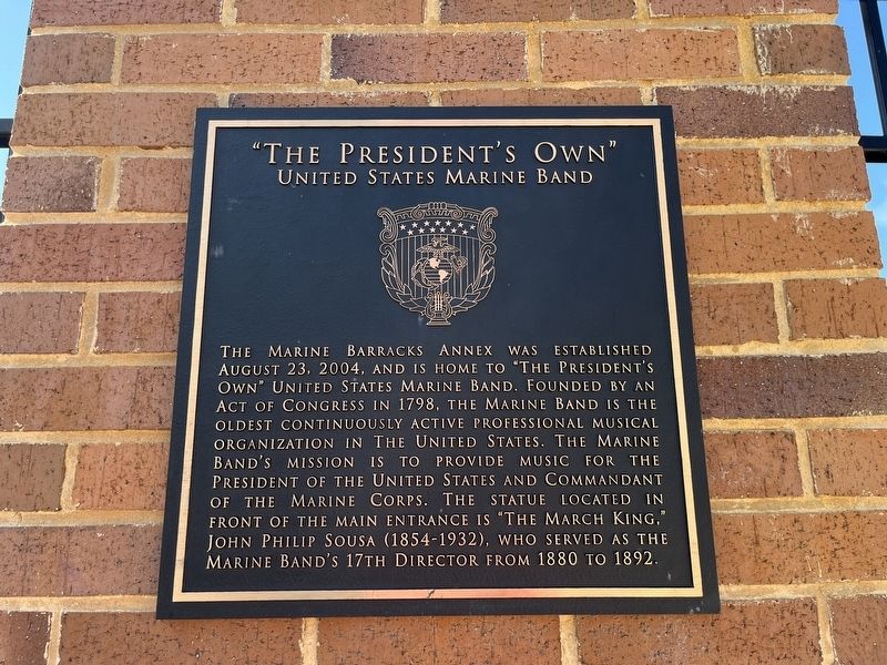 "The President's Own" Marker image. Click for full size.