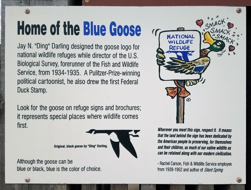Home of the Blue Goose Marker image. Click for full size.