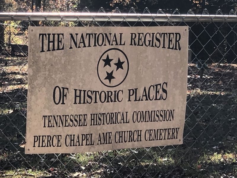 Pierce Chapel AME Church Cemetery Marker image. Click for full size.