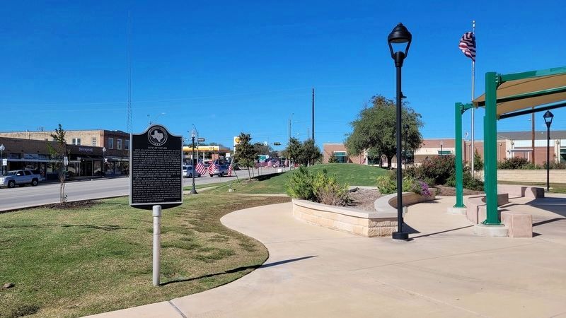 The view of the City of Taylor Marker in Heritage Square Park image. Click for full size.