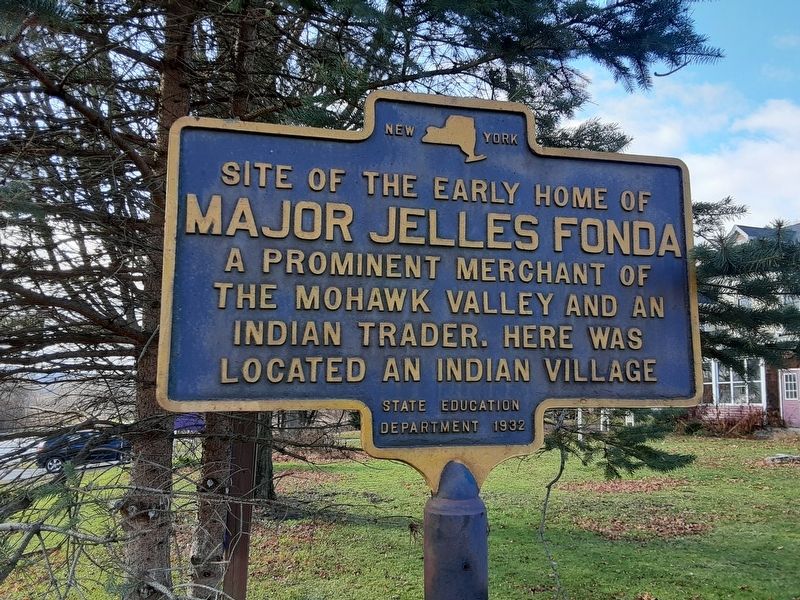Site of Early Home of Major Jelles Fonda Marker image. Click for full size.