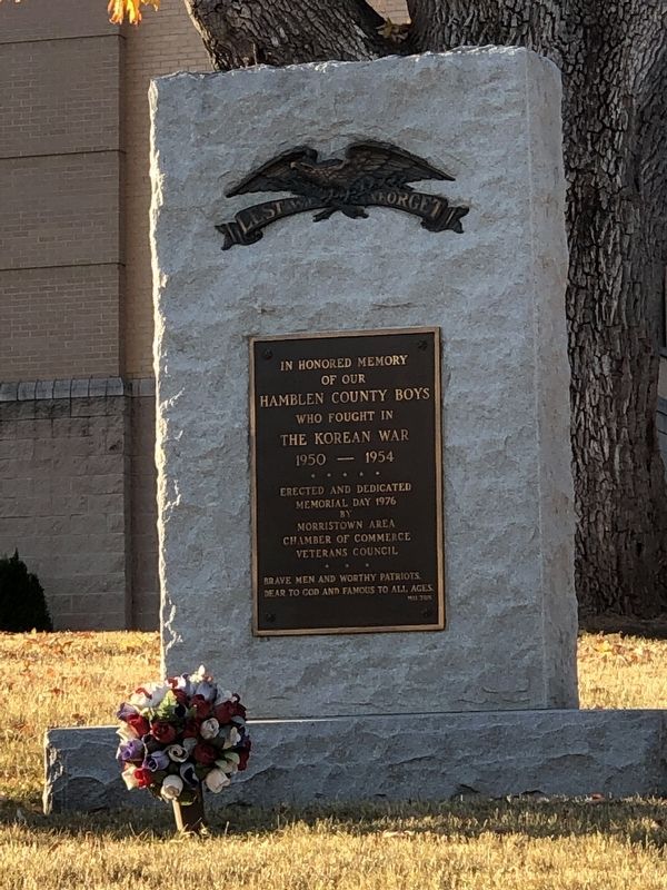 Hamblen County Korean War Memorial Marker image. Click for full size.